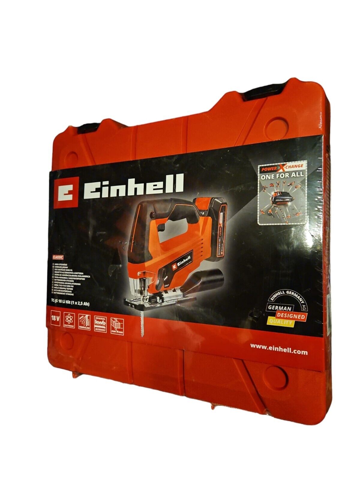 Einhell Akku Stichsäge TC-JS 18 Li 2,5Ah mit Koffer und Sägeblättern Einhell