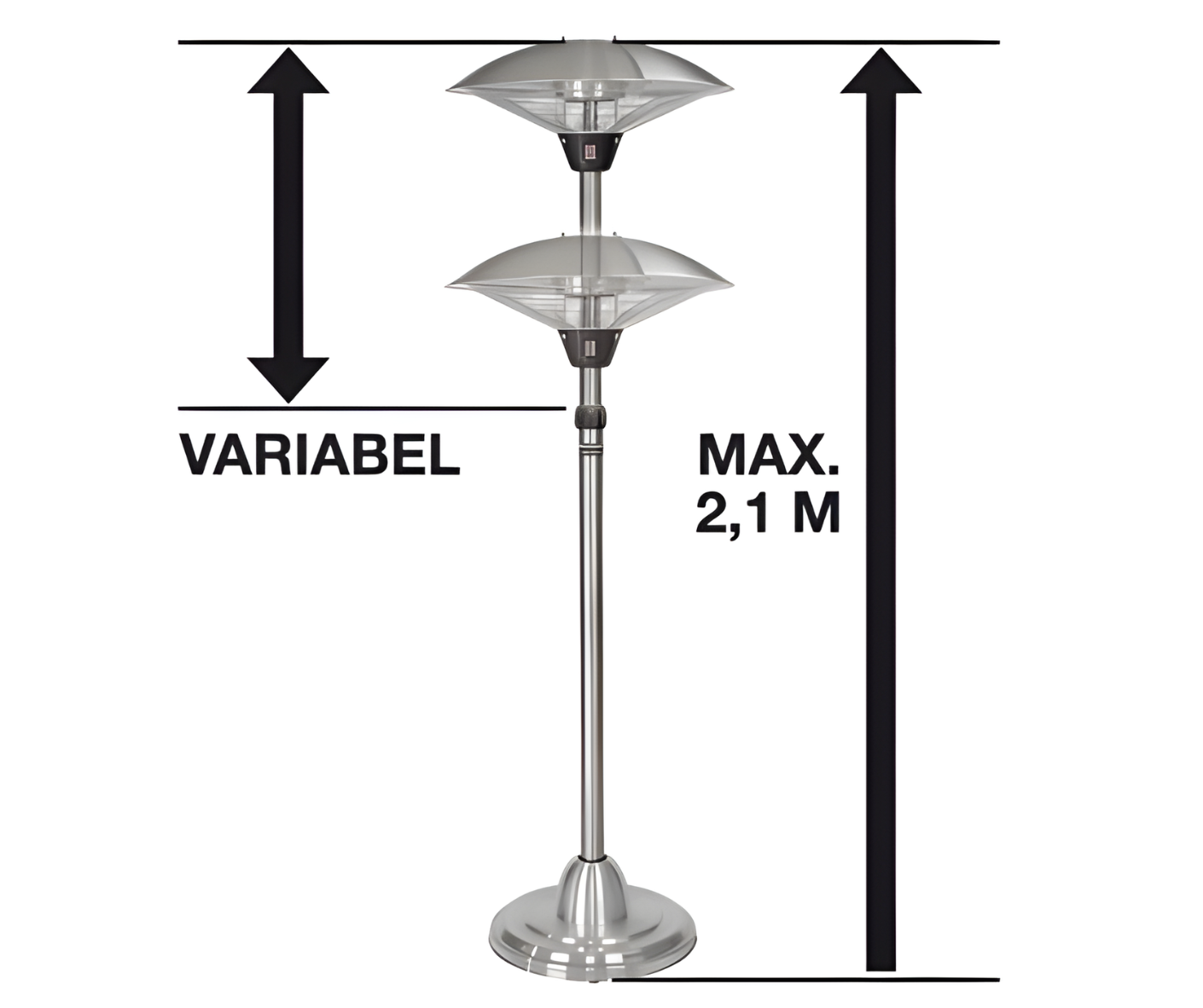 Halogenheizer NHH 2100 Terrassenstrahler Heizer Partystrahler Einhell
