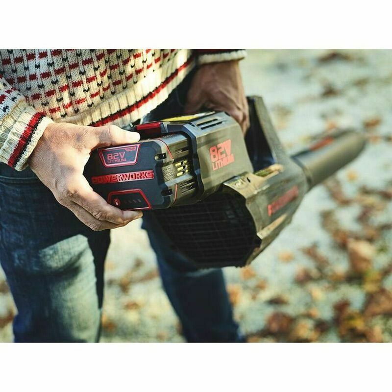 Powerworks Akku-Laubbläser PC82BL 82 V, ohne Akku und Ladegerät Powerworks