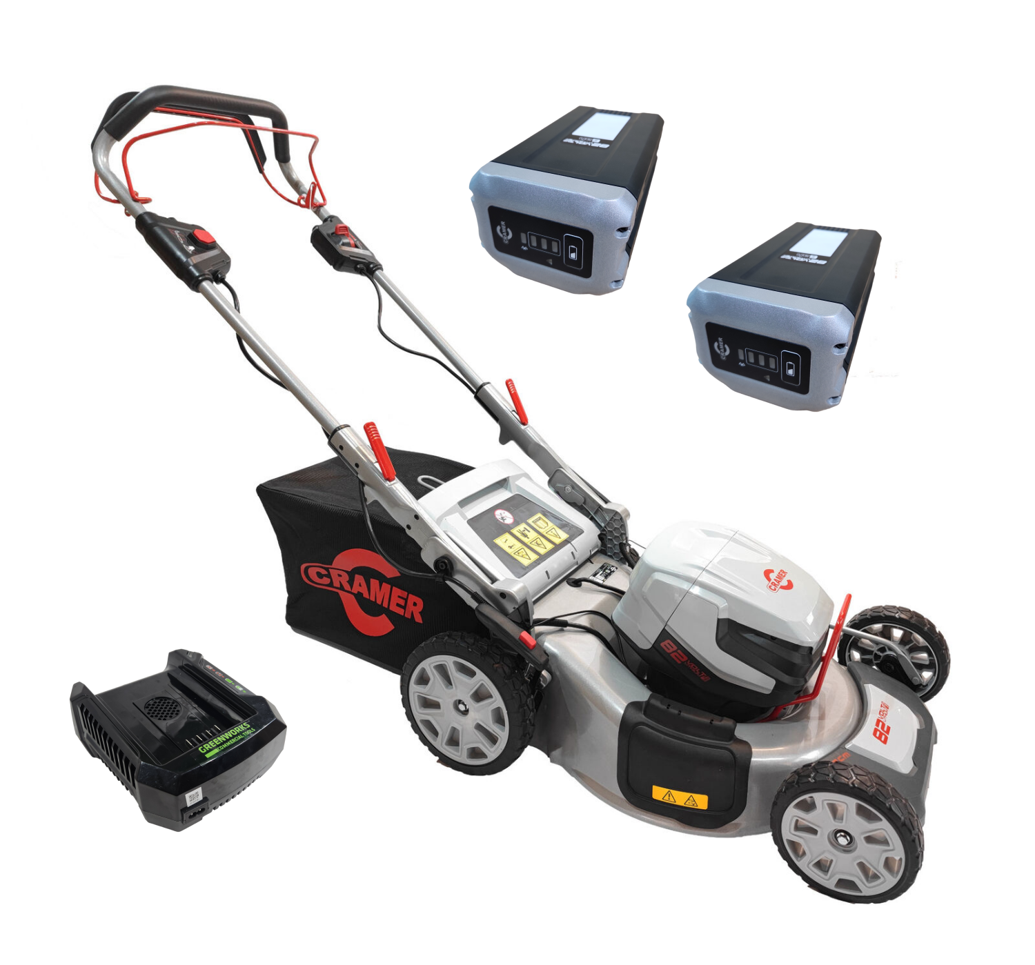 Akku Rasenmäher Cramer 82LM51S inkl 2x Akku 82V 6Ah und Ladegerät Cramer Tools