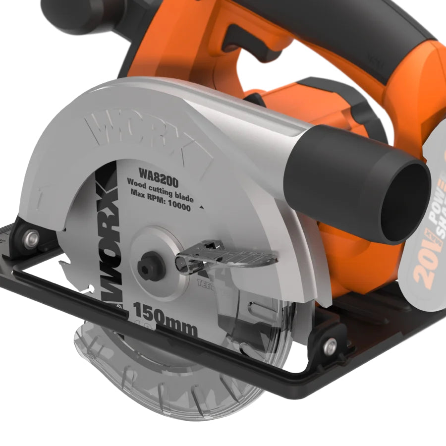 Akku-Handkreissäge WORX 20V 150mm/45mm WX529.9 WORX