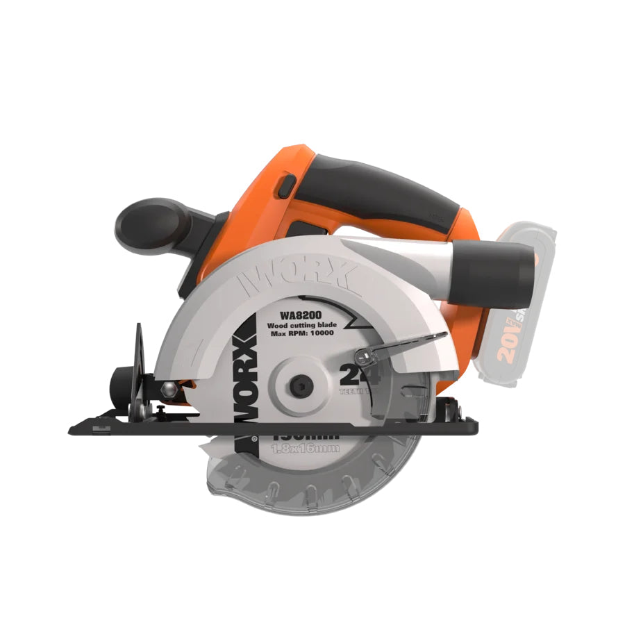 Akku-Handkreissäge WORX 20V 150mm/45mm WX529.9 WORX