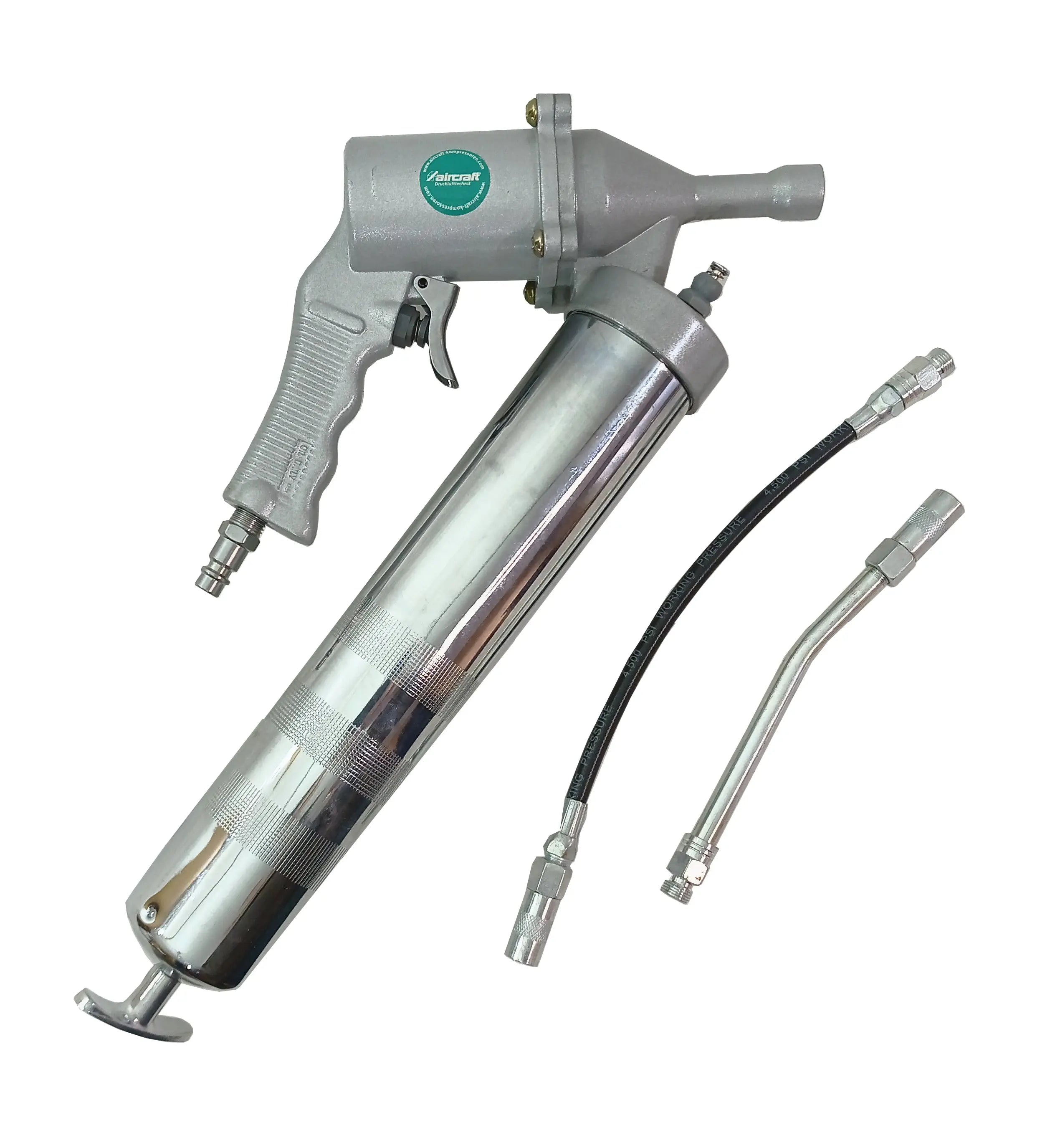 AIRCRAFT Fettpresse Set PRO Druckluft Handpresse Schmierpresse Aircraft