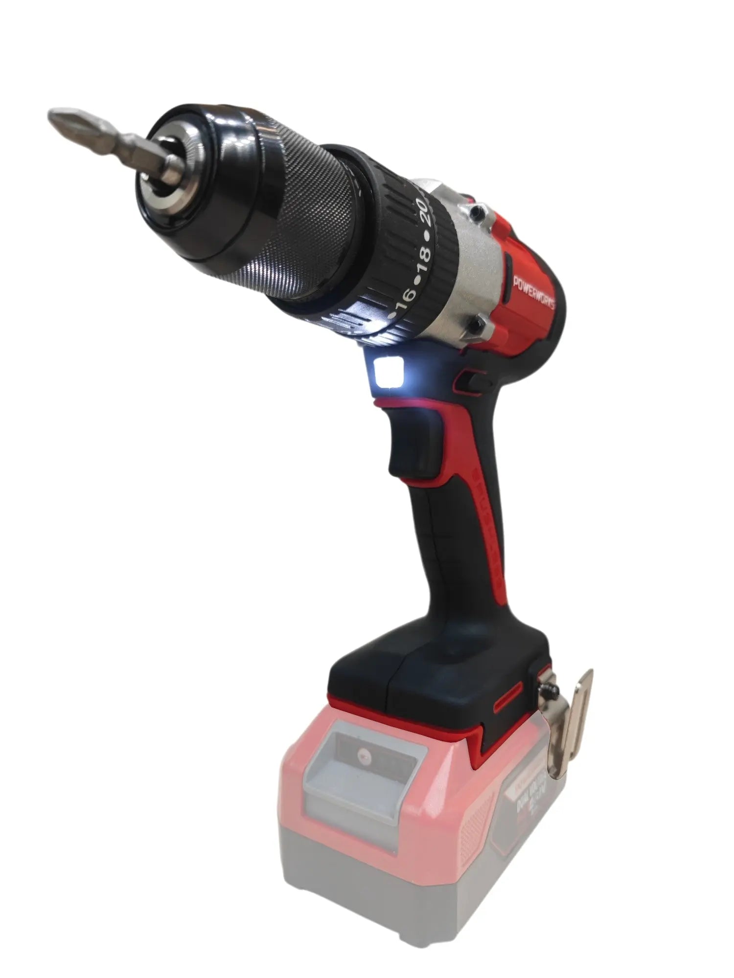 Powerworks Akkuschrauber PD24DD60 ohne Akku und Ladegerät PowerWorks