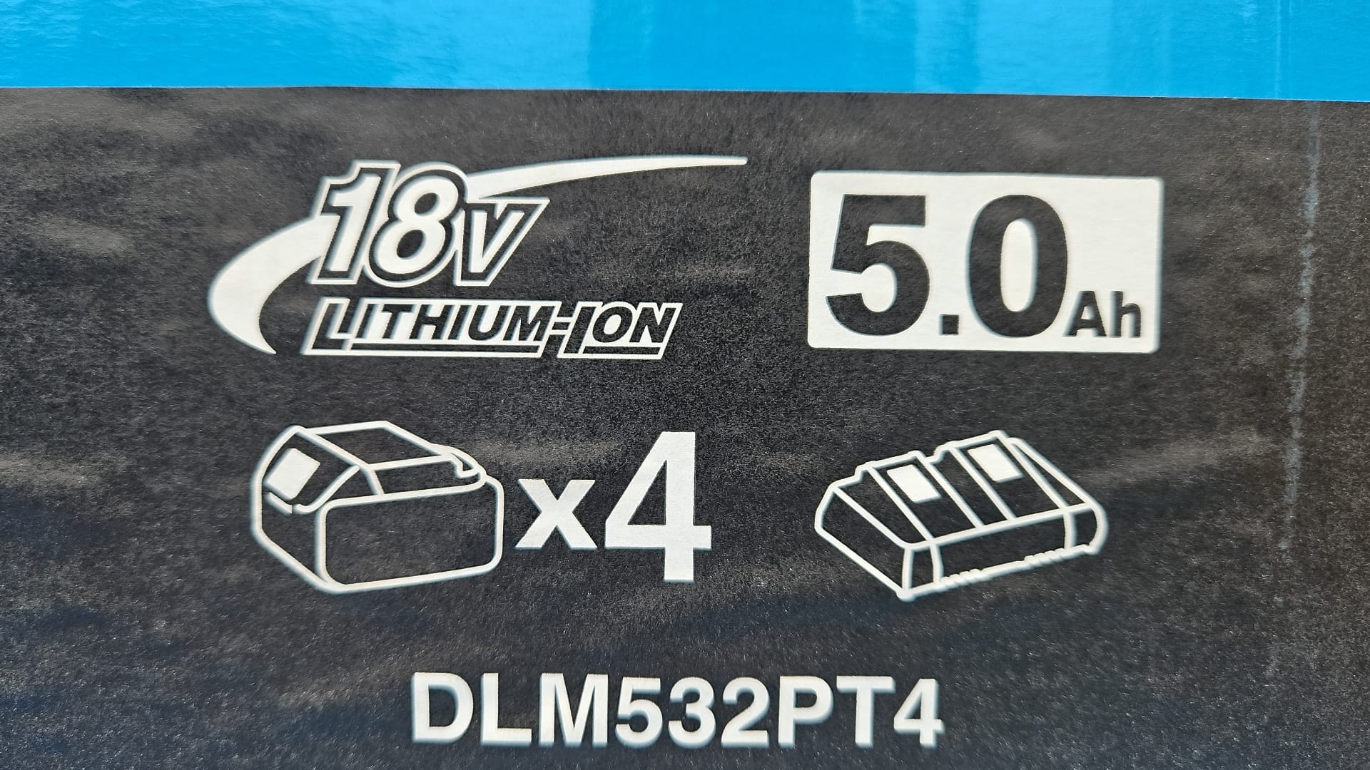 Makita DLM532PT4 Akku-Rasenmäher (2 x 18 V, inkl. 4 Akkus 5,0 Ah Makita