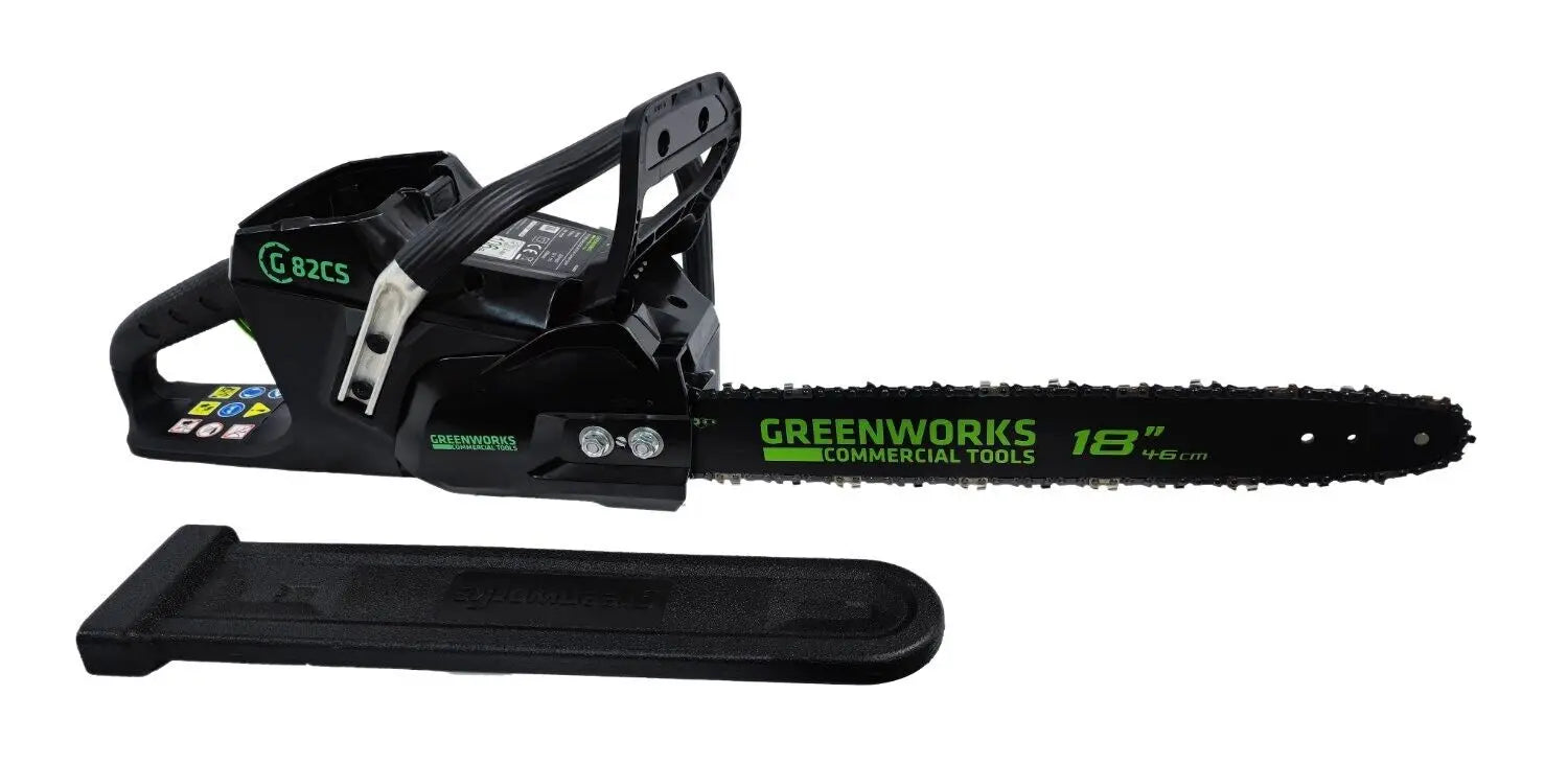 Greenworks 82 V Akku-Kettensäge GC82CS 45cm 14 Zoll ohne Akku im Koffer GreenWorks