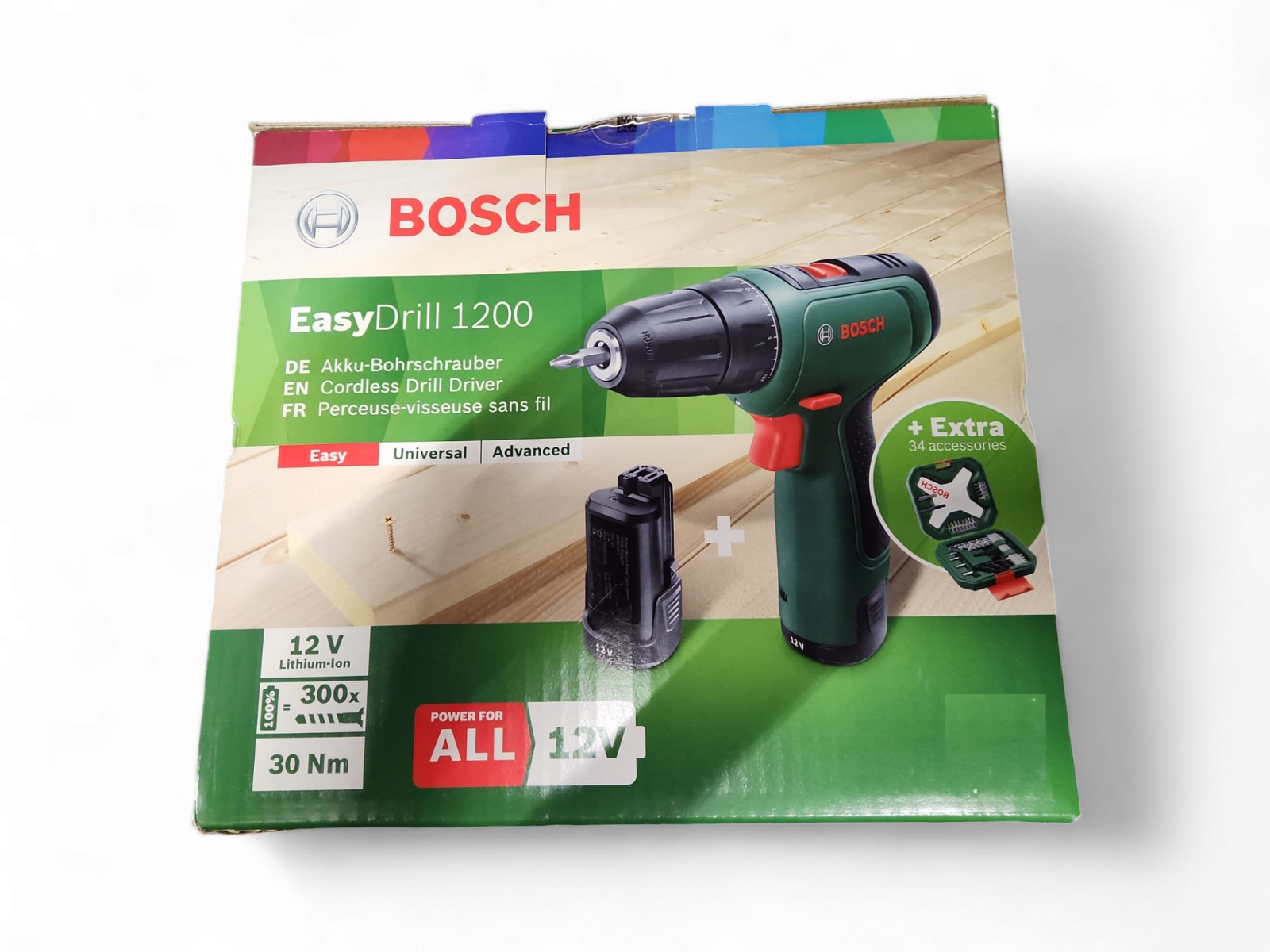Bosch Akku-Zweigang-Bohrschrauber EasyDrill 1200 im Koffer Bosch