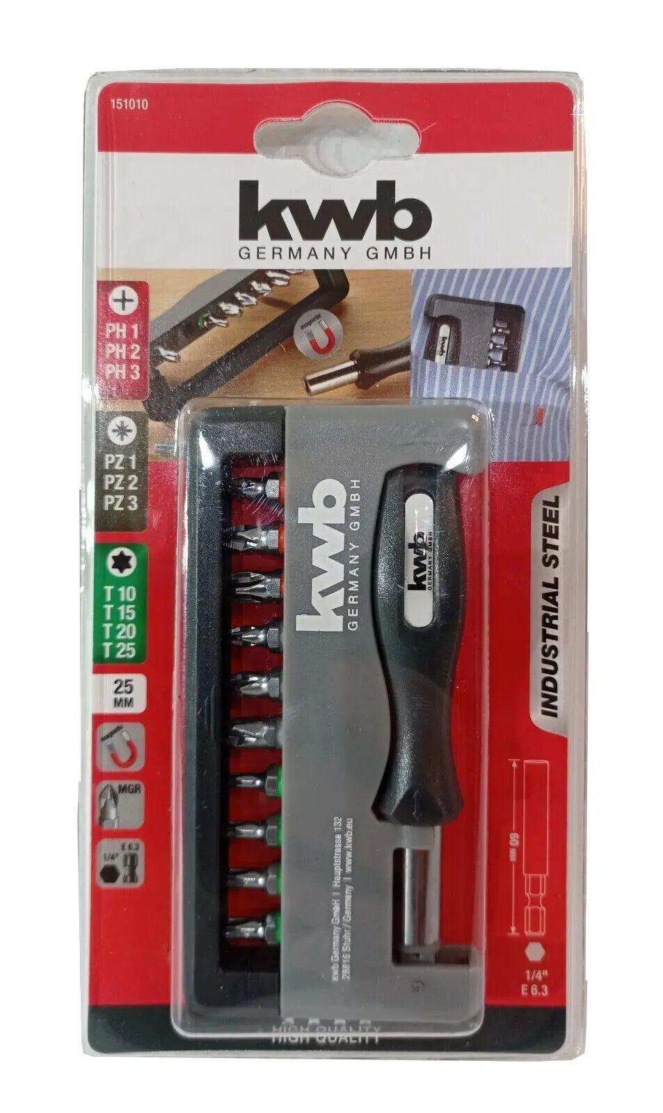 kwb Bit-Box Industrial Steel Standard KWB