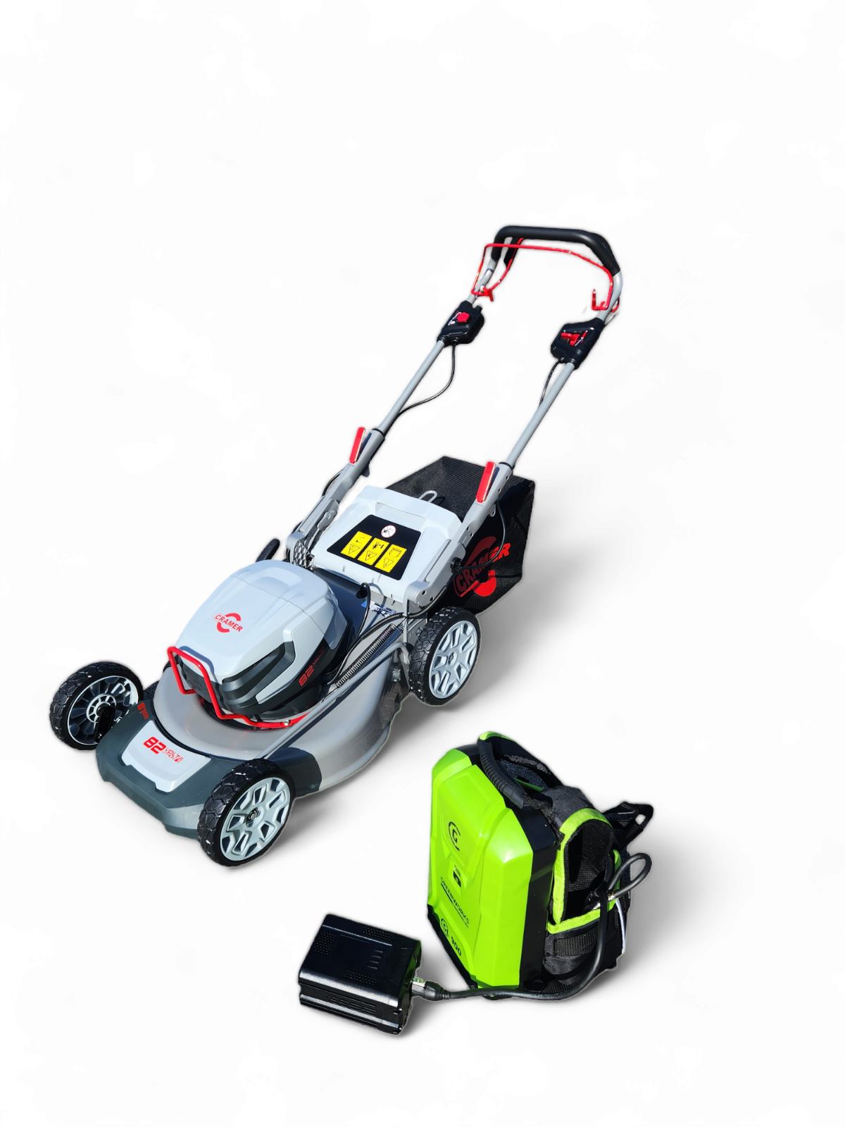 Cramer 82LM51SX Akku Rasenmäher 51 cm + Greenworks Akkurucksack 82V 12,5 Ah Cramer Tools
