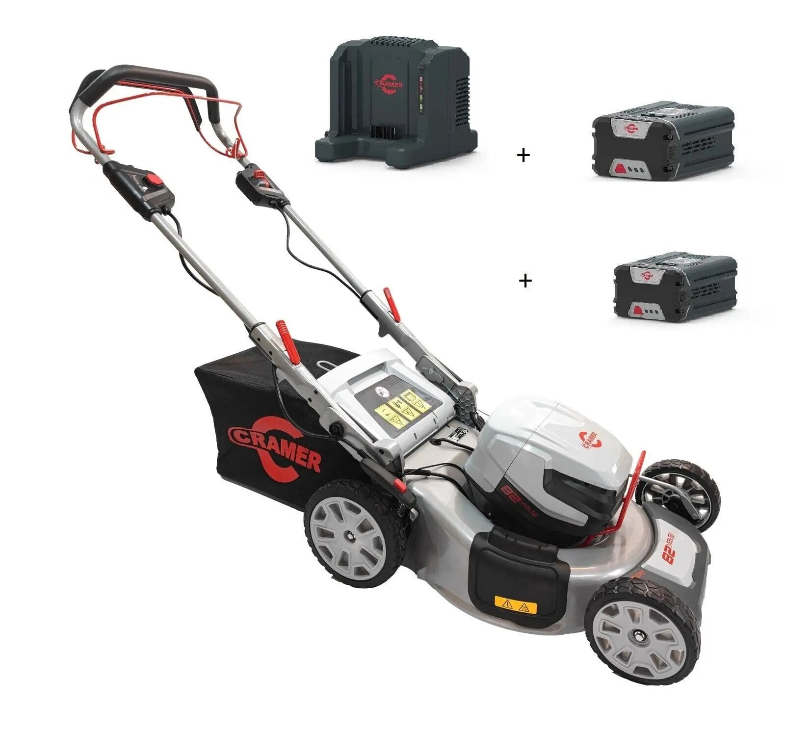 Cramer 82LM51S Profi Akku Rasenmäher 51 cm Vario Antrieb 2 X Akkus 82V 3Ah Cramer Tools