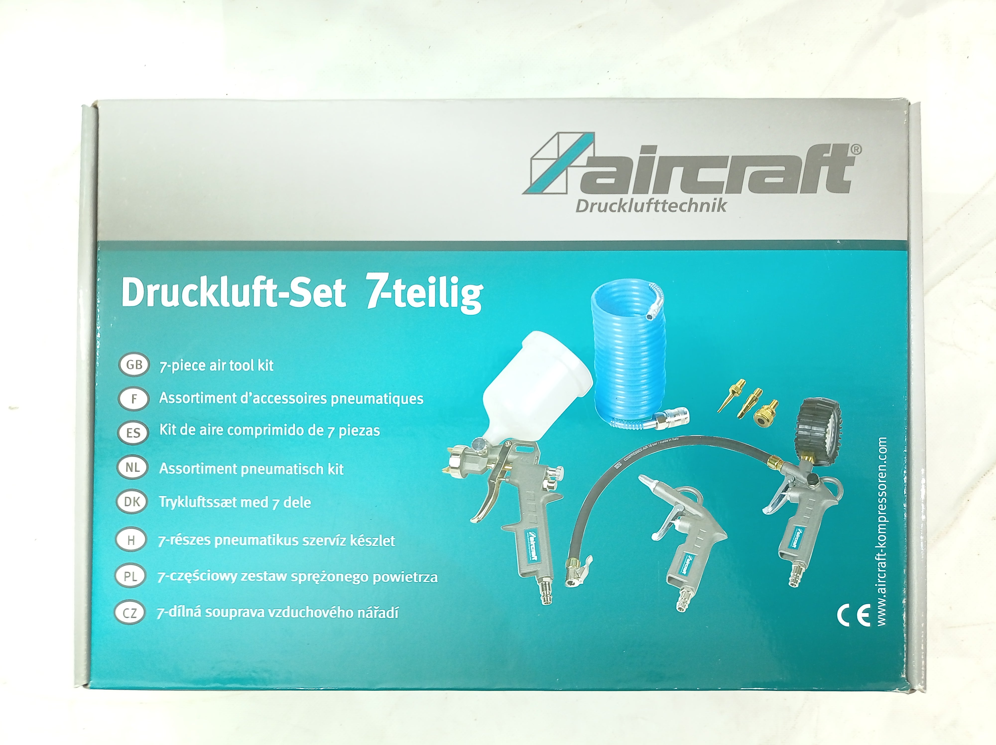Aircraft Druckluft-Set 7-teilig