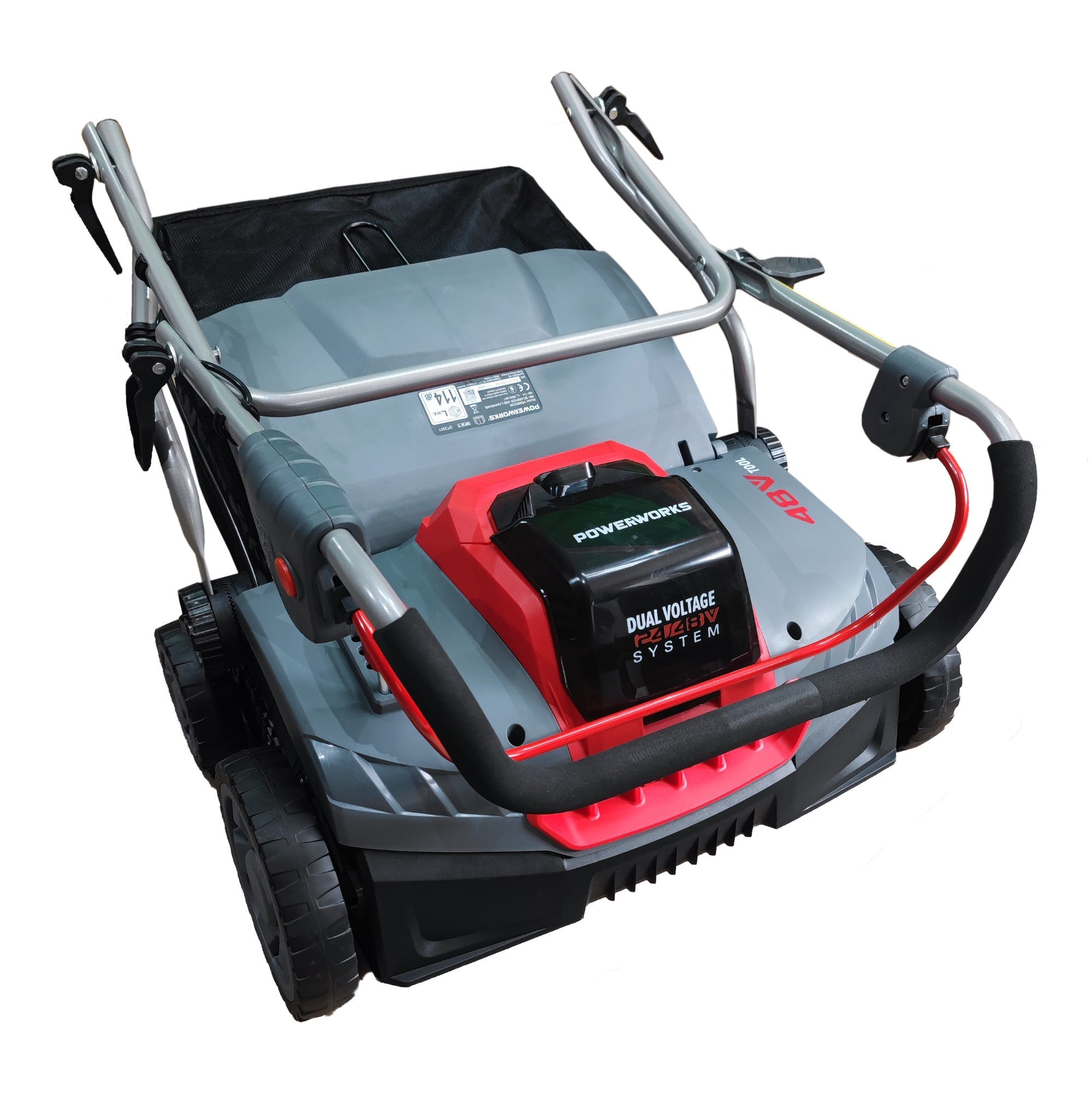 Powerworks Akku-Vertikutierer PD48SC 48V ohne Akku und Ladegerät Powerworks