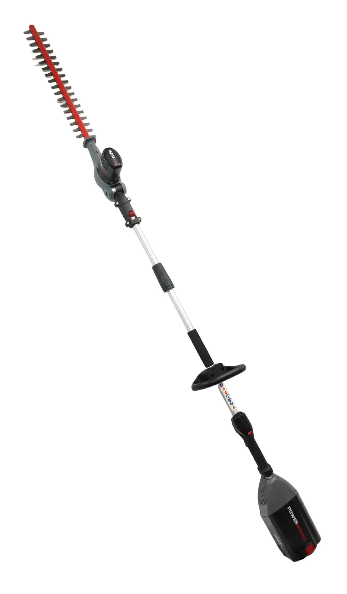 Powerworks Akku-Hoch-Heckenschere P60PHT ohne Akku ohne Ladegerät powerworks