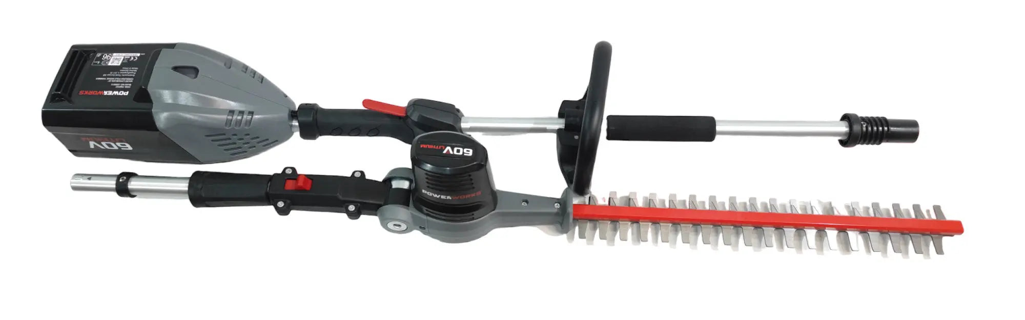 Powerworks Akku-Hoch-Heckenschere P60PHT ohne Akku ohne Ladegerät powerworks