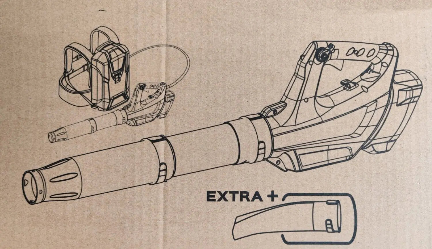 Greenworks 82 V Laubbläser für Rucksackakku GreenWorks