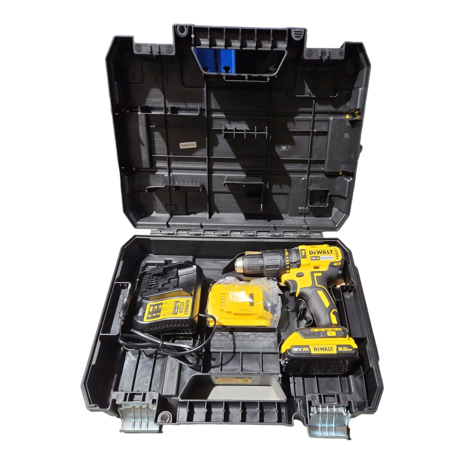 DeWALT Akku-Bohrschrauber DCD708D2T 18 V, 2x 2,0 Ah und Ladegerät in TSTAK DEWALT