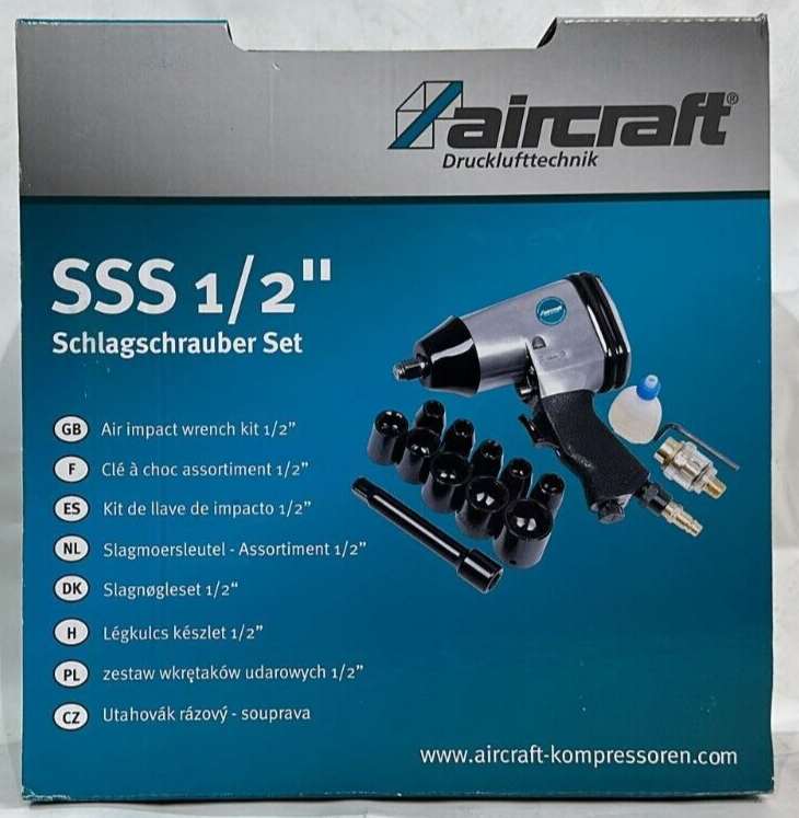 Aircraft Druckluft Schlagschrauber Set ½" SSS