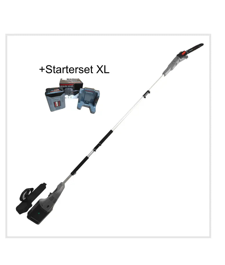 Powerworks Akku-Hochentaster PD60PS plus Starterset XL (Akku 60v 2Ah Ladegerät) PowerWorks