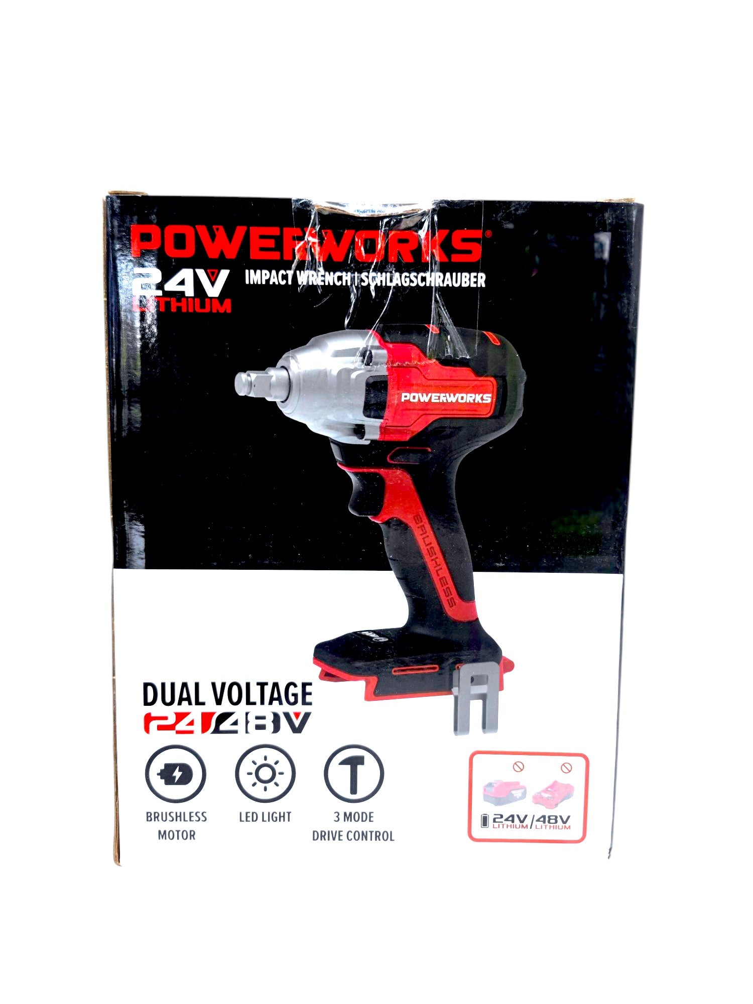 Powerworks Akku-Schlagschrauber PD24IW400 400Nm ohne Akku und Ladegerät