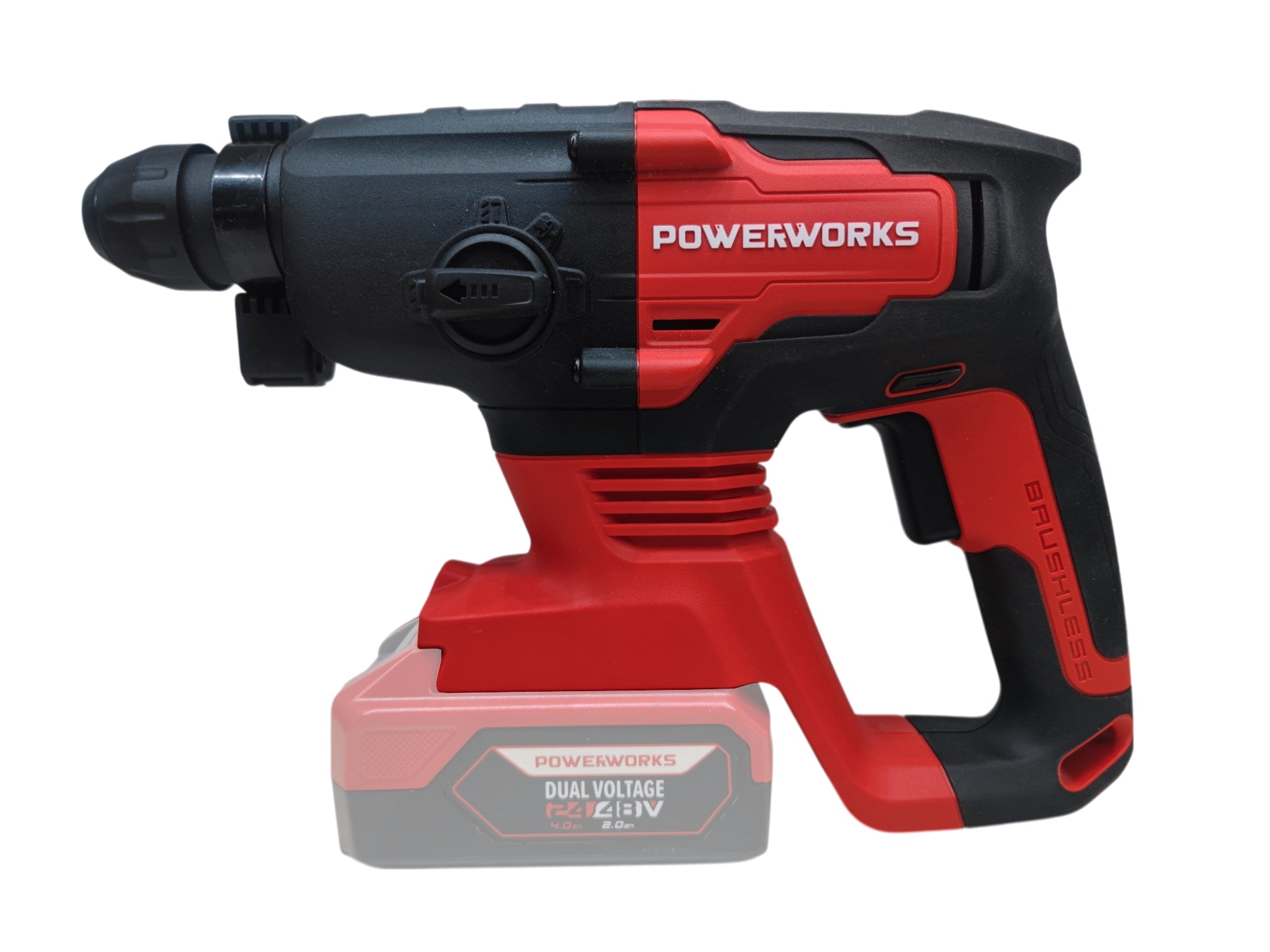 Powerworks Akku-Bohrhammer PD24SDS2 ohne Akku und Ladegerät