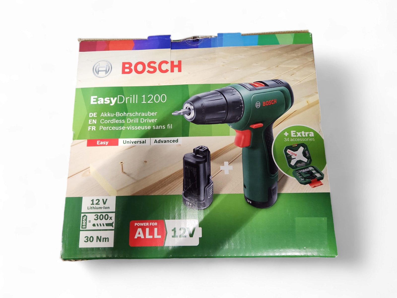 Bosch Akku-Zweigang-Bohrschrauber EasyDrill 1200 im Koffer