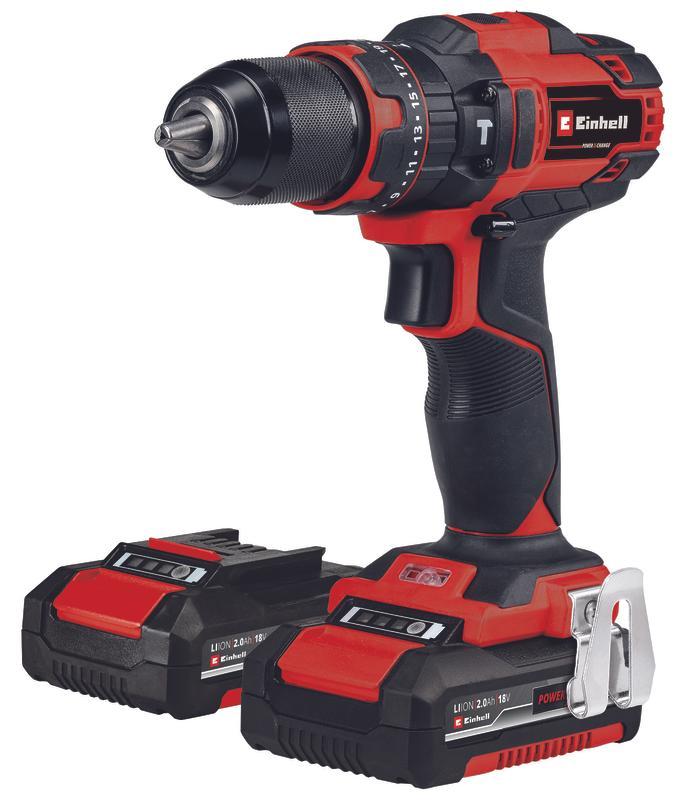 Einhell Akku-Schlagbohrschrauber TE-CD 18/40 Li-i +64 (2x2,0Ah)