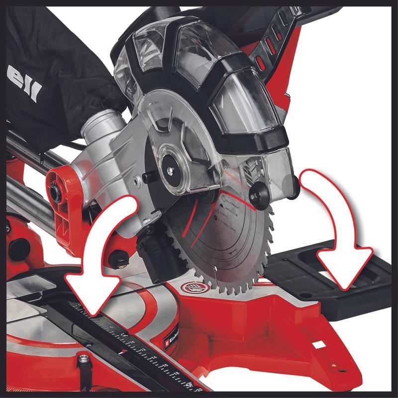 Einhell TC-SM 2131/1 Dual Zug-Kapp-Gehrungssäge Kappsäge Zugsäge Paneelsäge